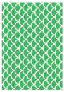 Printed Wafer Paper - Fish Scale Lime Green